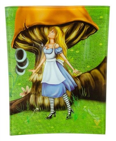 Rolling Tray aus Glas Small "Alice"